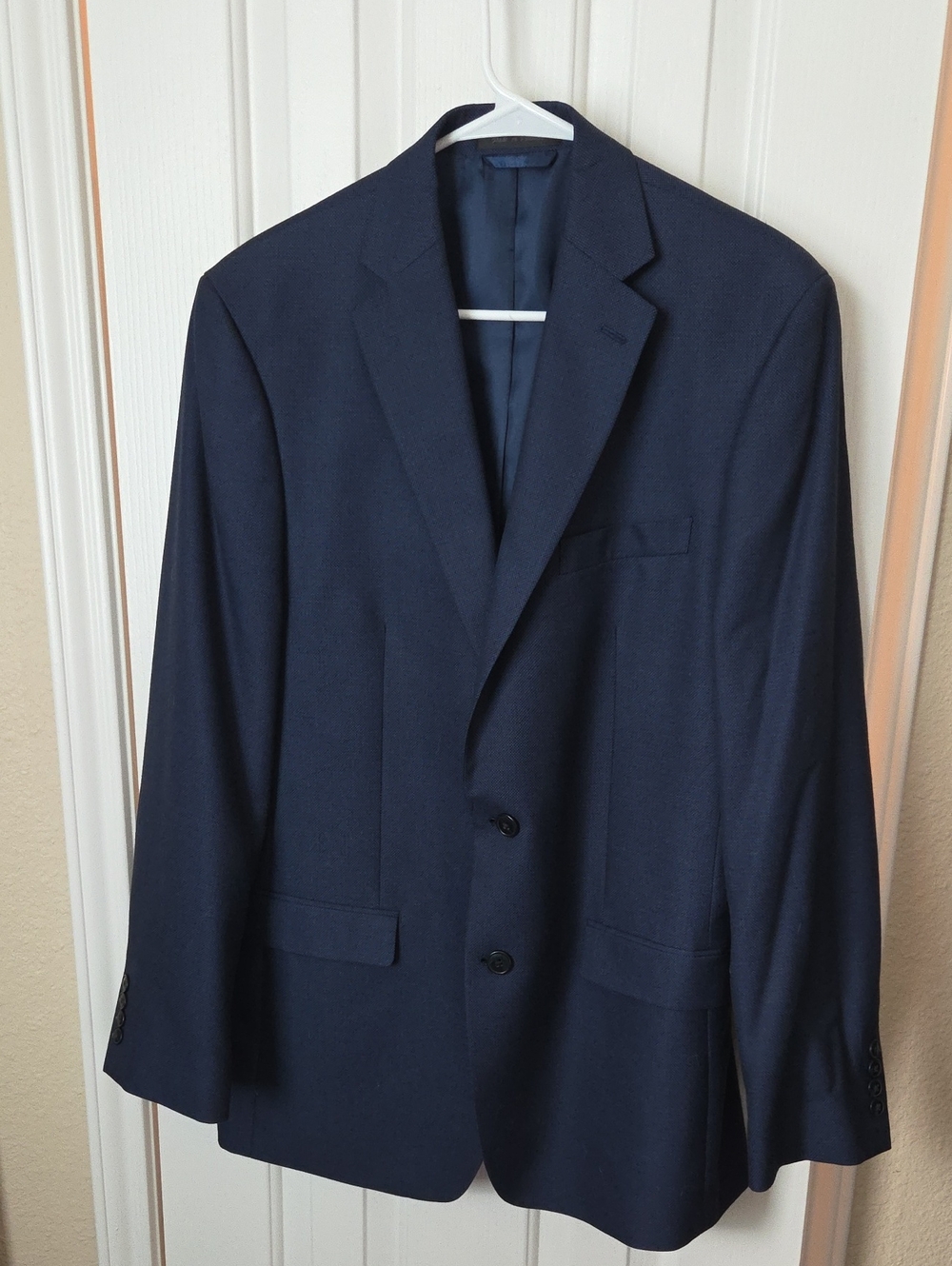 Van Heusen Men's Dark Navy Two-Button Sport Coat